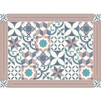 Set of 4 Maroc Vinyl Table Mats - 33 x 45cm, Multi