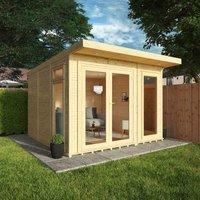 Mercia 3m x 3m Insulated Garden Room (with FREE Installation), Brown