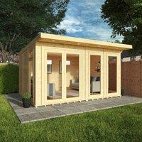 Mercia 3m x 4m Insulated Garden Room (with FREE Installation), Brown