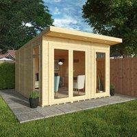 Mercia 4m x 3m Insulated Garden Room (with FREE Installation), Brown
