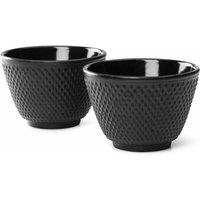 Bredemeijer Set pf 2 Tea Cups Jang Design - Cast Iron, Black