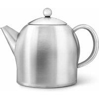 Bredemeijer Teapot Double Wall Minuet Santhee Design 1.4L In Silver, Silver