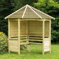 Forest Garden Venetian Corner Arbour, Brown
