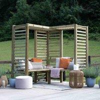 Forest Garden Firenze Corner Arbour, Brown