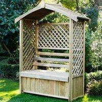 Forest Garden Lyon Arbour, Brown