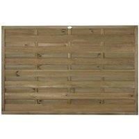 Forest Garden 3'11'' x 5'11'' (120 x 180cm) Pressure Treated Decorative Europa Plain Fence Panel, Brown