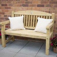 Forest Garden Harvington 4ft Bench, Brown