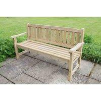 Forest Garden Rosedene 5ft Bench, Brown