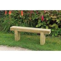 Forest Garden 1.2m Sleeper Bench, Brown
