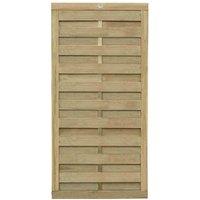 Forest Garden 5'11'' x 2'11'' (180 x 90cm) Europa Plain Gate, Brown