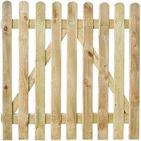 Forest Garden 2'11'' x 3'3'' (90 x 100cm) Heavy Duty Pale Gate, Brown