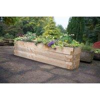 Forest Garden Caledonian Trough Raised Bed, Brown