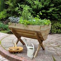 Forest Garden Kitchen Garden Trough, Brown