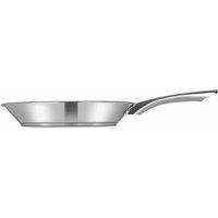 Penguin Home Non-stick Saute Pan With Lid Stainless Steel Mirror Finish 24Cm 2.3L, Clear