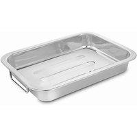 Penguin Home Roasting Tray Cookware Stainless Steel Mirror Finish Small, Clear
