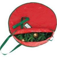 St Helens Seasonal Wreath Storage Bag, Red