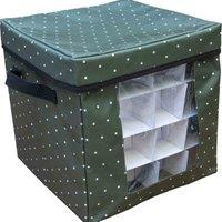 St Helens Christmas Storage Box For Upto 64 Baubles, Green