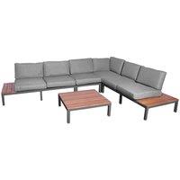Royalcraft Aspen 6 Seat Modular Dining Set, Grey