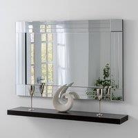 Yearn Mirrors Yearn Triple Bevelled Edge Square Corner Wall Mirror 61 x 91.4Cms, Clear