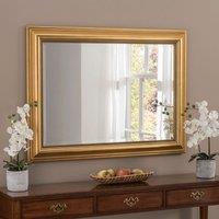 Yearn Mirrors Yearn Classic Beaded Wall Mirror Gold 76.2 X 104.1Cms, Gold