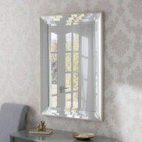 Yearn Mirrors Yearn Triple Bevelled Edge Wall Mirror, Silver