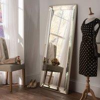 Yearn Mirrors Yearn Triple Bevelled Edge Full Length Mirror, Silver