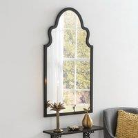 Yearn Mirrors Yearn Moroccan Style Black Framed Mirror Large, Black