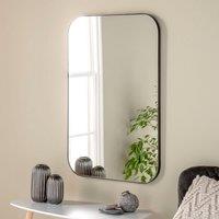 Yearn Mirrors Yearn Arendal Minimal Curved Wall Mirror, Black