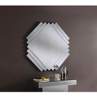 Yearn Mirrors Yearn Art Deco Bevelled Wall Mirror, Black