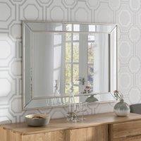 Yearn Mirrors Yearn Framed Soft Champagne Bevelled Wall Mirror 65 X 80Cms, Silver