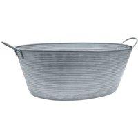 Ivyline Outdoor Matlock Oval Planter H:34 x W:58.50 Cm, Grey