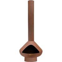 Ivyline Outdoor Fornax Fireplace In Rust H:132 x W:52 Cm