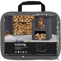 Ivyline Waterproof Fire Pit Cover In Eco-friendly Material square H55Cm W50Cm, Grey