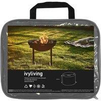 Ivyline Waterproof Fire Pit Cover In Eco-friendly Material round H60Cm W58Cm, Grey