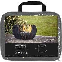 Ivyline Waterproof Fire Pit Cover In Eco-friendly Material round H35Cm W55Cm, Grey