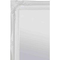 MirrorOutlet Hamilton White Shabby Chic Design Wall Mirror 106 x 76cm, White