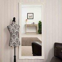 MirrorOutlet Hamilton White Shabby Chic Design Large Dress Mirror 165 x 75cm, White
