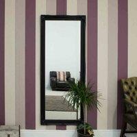 MirrorOutlet Hamilton Black Shabby Chic Design Large Dress Mirror 165 x 75cm, Black