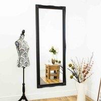 MirrorOutlet Hamilton Black ShabbyChic Design Full Length Mirror 198x75cm, Black