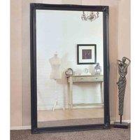 MirrorOutlet Hamilton Black Shabby Chic Design Leaner Mirror 167 x 106cm, Black