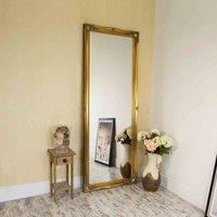 MirrorOutlet Hamilton Vintage Gold Antique Design Full Length Mirror 198 x 75cm, Gold