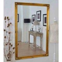 MirrorOutlet Hamilton Vintage Gold Antique Design Leaner Mirror 167x106cm, Gold
