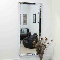 MirrorOutlet Turvey All Glass Angled Frame Full Length Mirror 178 x 76cm