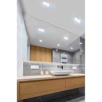 MirrorOutlet Circuitt 4mm Sheet Mirror Glass 4 Holes 91 x 152cm 5Ft x 3Ft