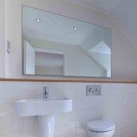 MirrorOutlet Circuitt 4mm Sheet Mirror Glass Polished Edges w/ 4 Holes
