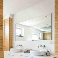 MirrorOutlet Circuitt 4mm Sheet Mirror Glass Polished Edges 150 x 100cm