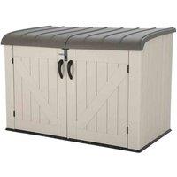 Lifetime Horizontal Storage Shed 75 Cubic Feet - Brown/Beige, Brown