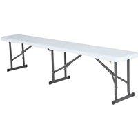 Lifetime 6-foot Fold-in-half Bench Light Commercial - White