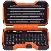 Bahco 54Pc Colour Bit Set Retail Pk, Orange