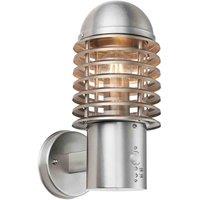 Crossland Grove Nailsworth Pir Wall Light Brushed Steel, Grey